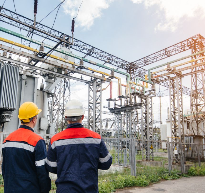 high voltage electrical station