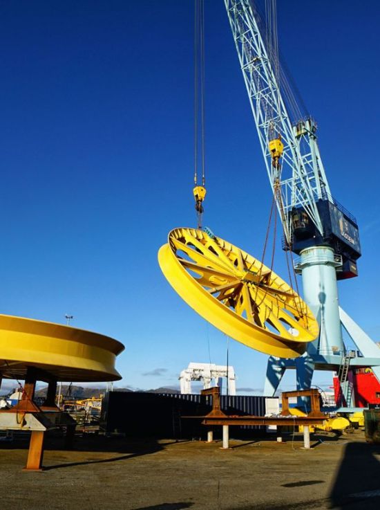 Nexans Aurora cable laying equipment installation
