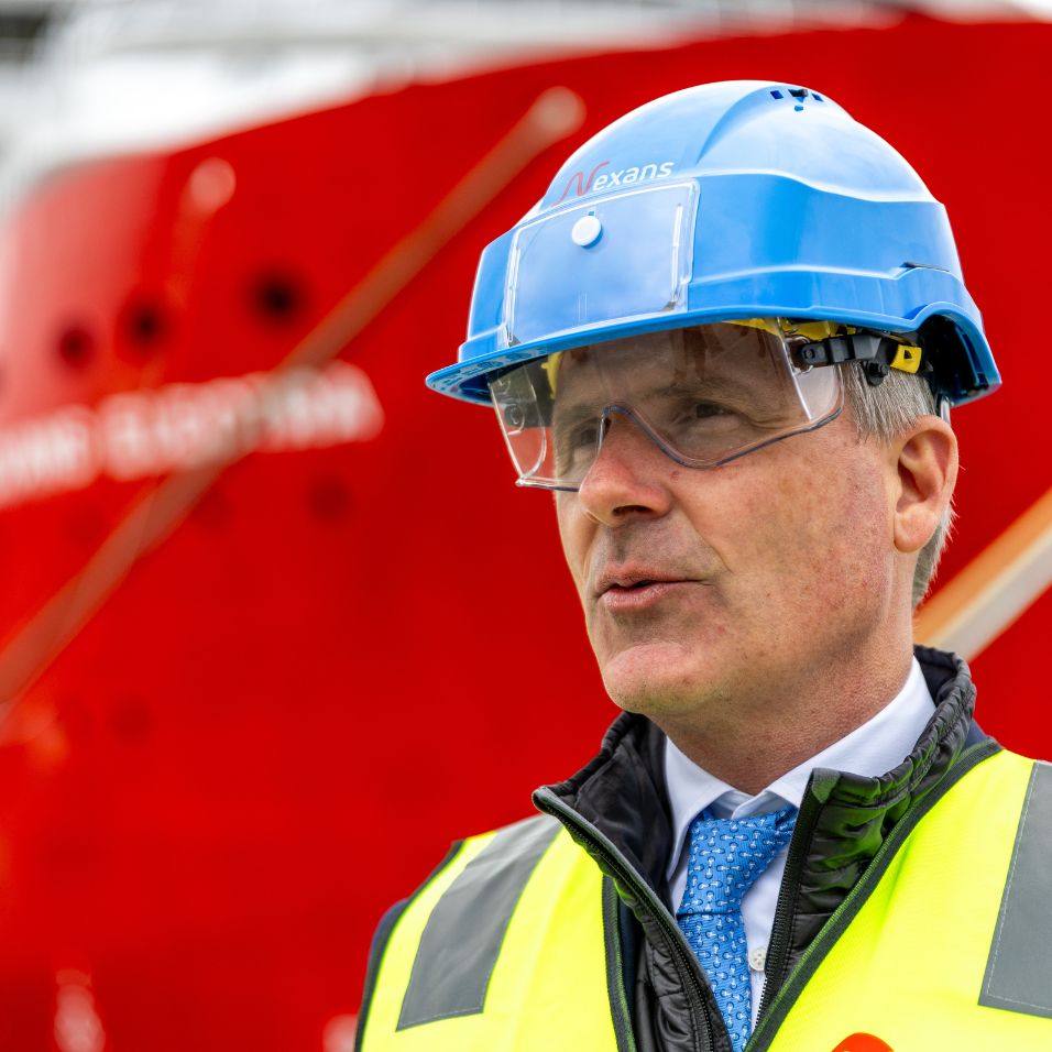 Pascal Radue at Nexans Electra naming ceremony