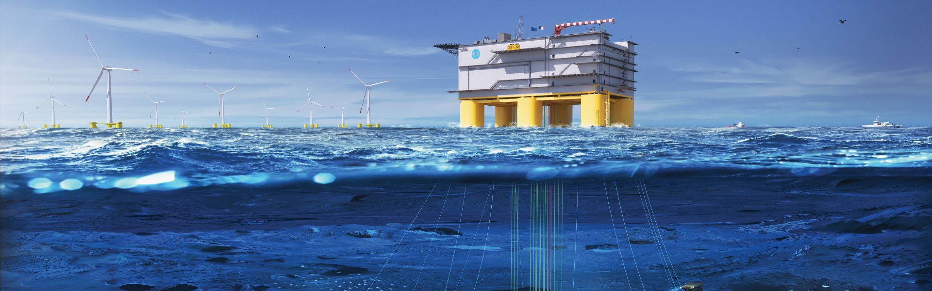Semi-submersive platform
