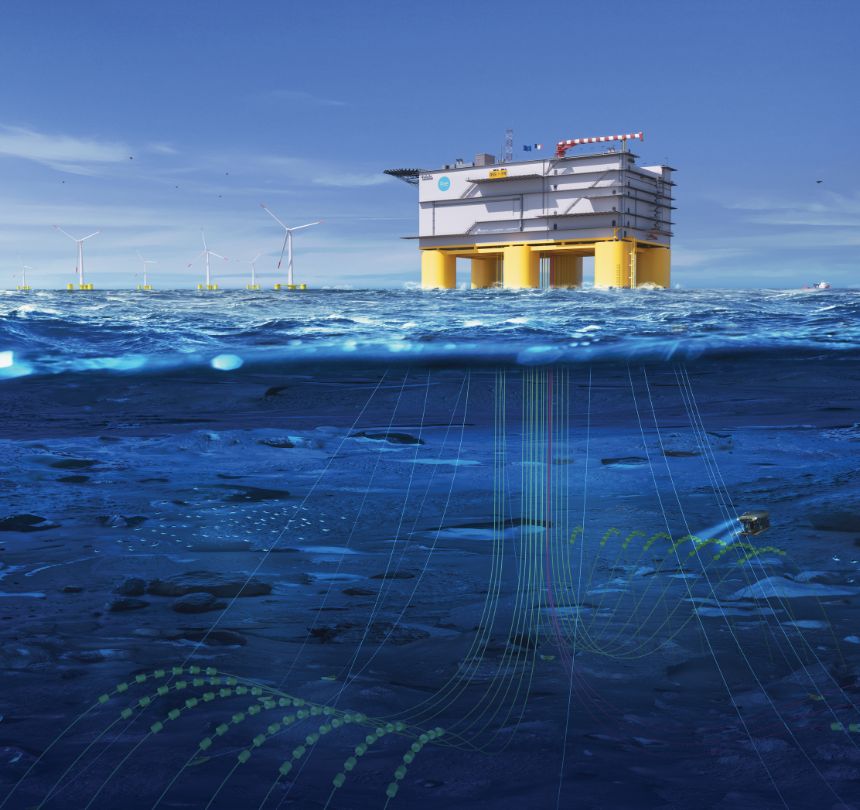 Semi-submersive platform