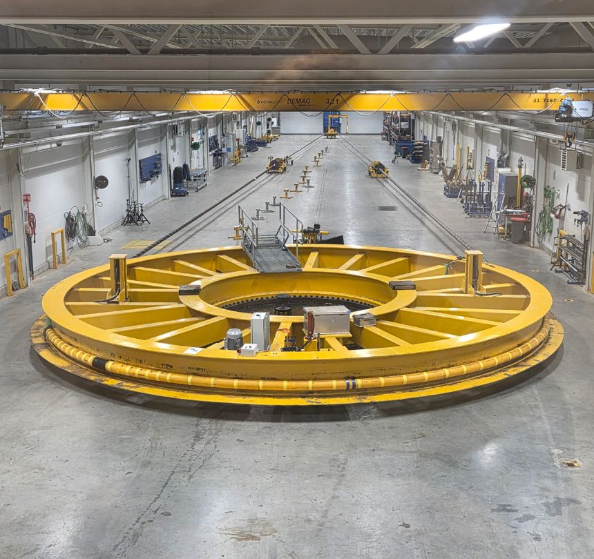 Great Sea Interconnector tensile bending test loop
