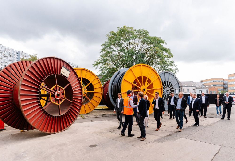 Nexans Charleroi new HV tower inauguration event